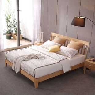 佛山厂家直销排骨床 卧室家具排骨床 简约现代实木床现货批发